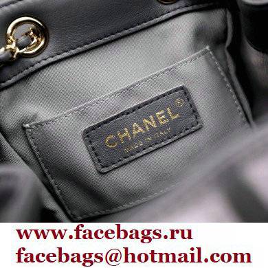 chanel mini sheepskin duma backpack gray AS2908