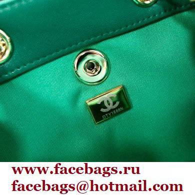 chanel mini sheepskin duma backpack green AS2908