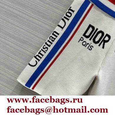 dior White and Tricolor Stretch Viscose shorts 2022