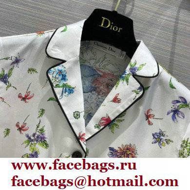 dior flower printed T-shirt and shorts 2022