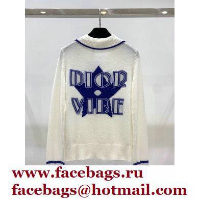 dior vibe knitwear T-shirt blue 2022