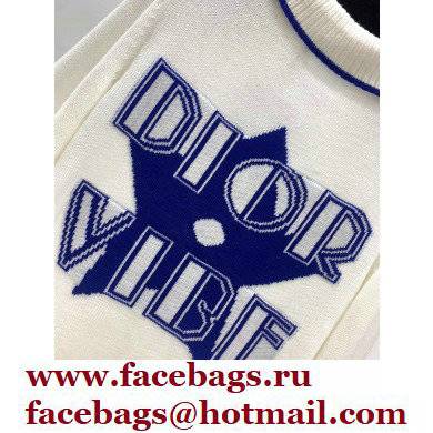 dior vibe knitwear T-shirt blue 2022 - Click Image to Close