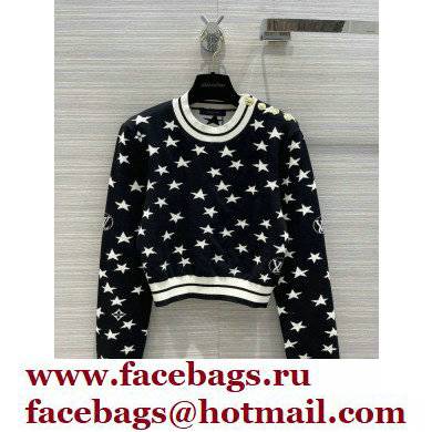 louis vuitton Star Jacquard Cropped Pullover BLACK 2022