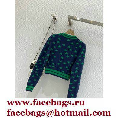 louis vuitton Star Jacquard Cropped Pullover green 2022