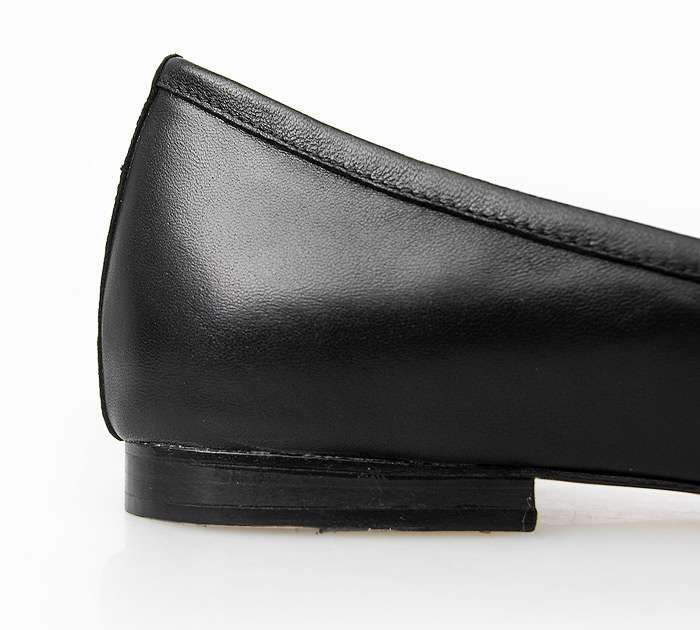 Dior Black Bow Flat Shoes Black - Click Image to Close