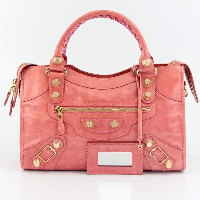 Balenciaga 085332B Gaint Gold City Handbags-Watermelon Red