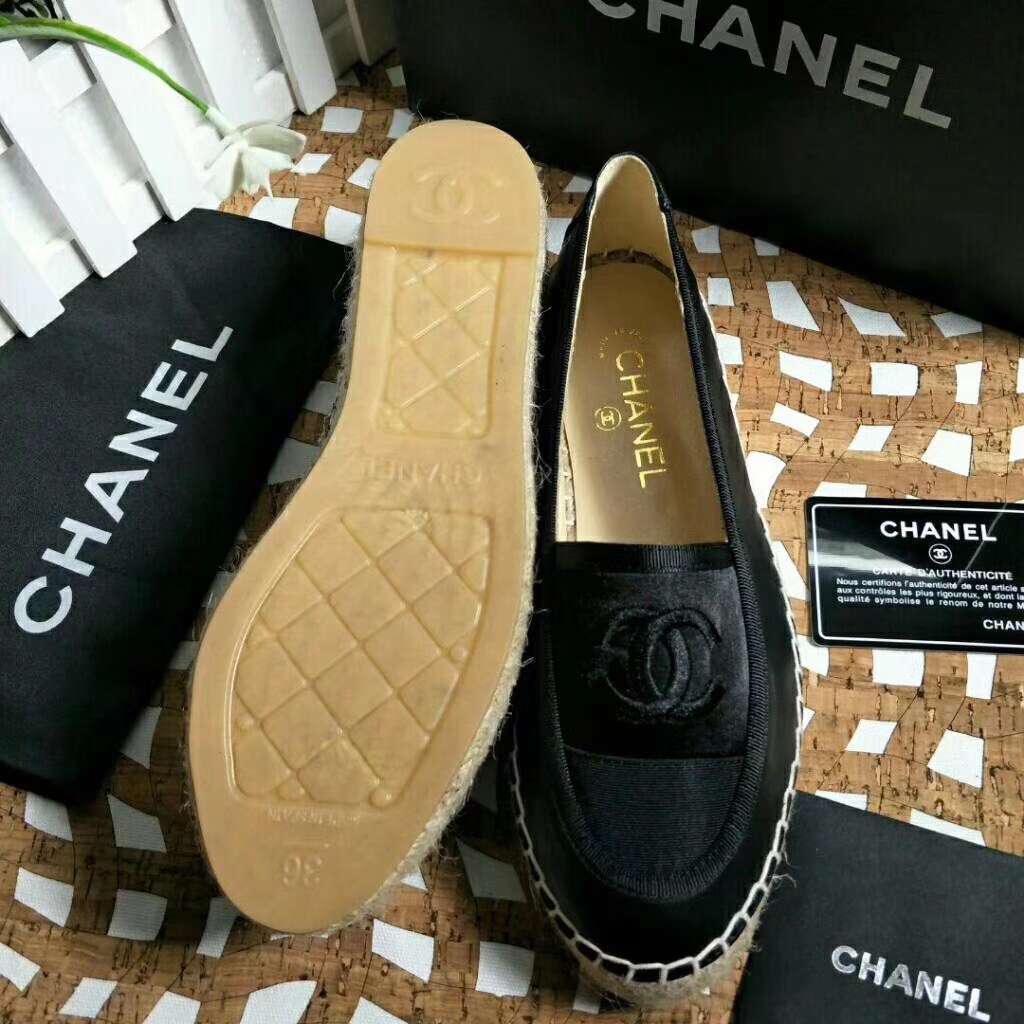 2019 NEW Chanel Real leather shoes Chanel 102601 black [Chanel102601black] Wholesale replica