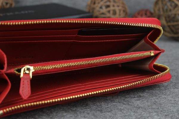 2013 Prada Bowknot Saffiano Leather Wallet 1382 red