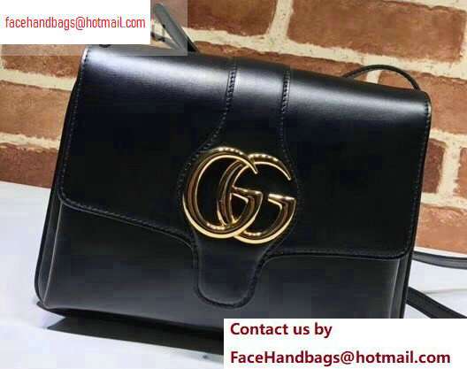 Gucci Leather Arli Medium Shoulder Bag 550126 Black 2020
