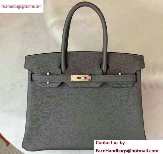 Hermes Birkin 40cm Bag in Original Togo Leather Bag vert gris