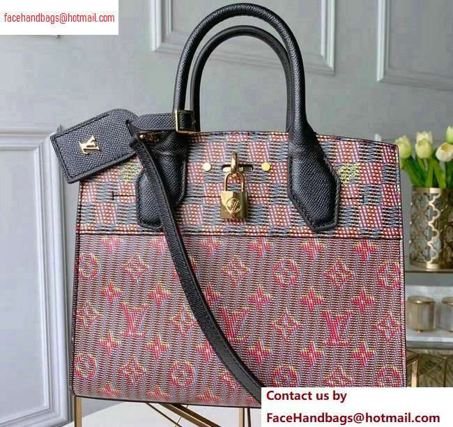 Louis Vuitton City Steamer PM Tote Bag Monogram LV Pop Pink