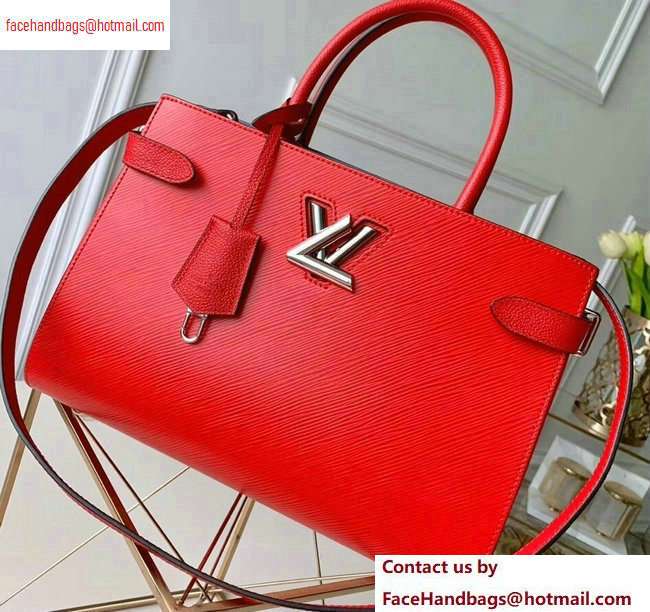 Louis Vuitton Epi Leather Twist Tote Bag M54811 Coquelicot