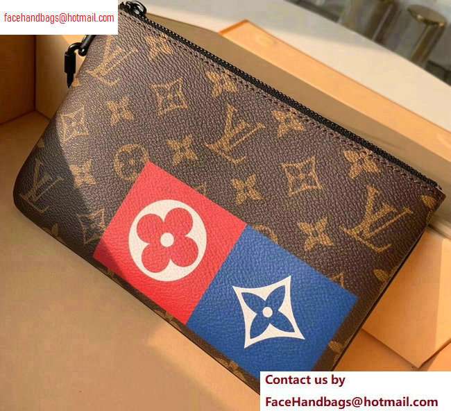 Louis Vuitton Monogram Canvas Pochette Chaine Zipped Pouch MM Bag M67814 2020