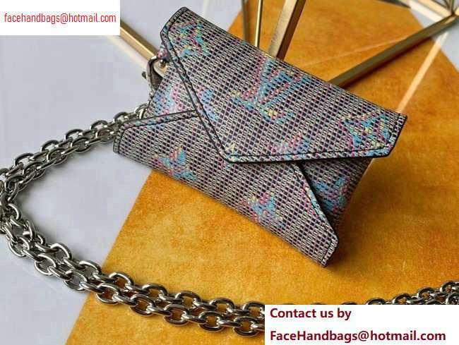 Louis Vuitton Monogram LV Pop Kirigami Necklace Envelope Pouch Bag M68614 Pink 2020