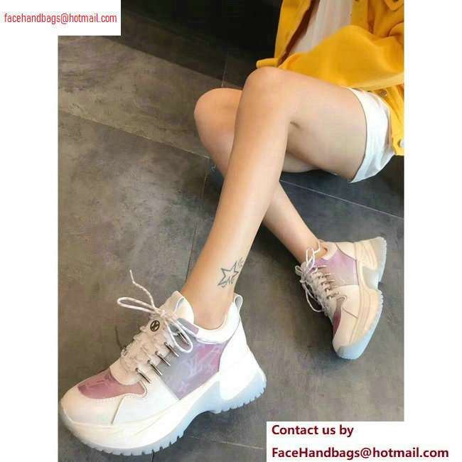 Louis Vuitton Run Away Pulse Sneakers Iridescent Prism Baby Blue 2020 - Click Image to Close