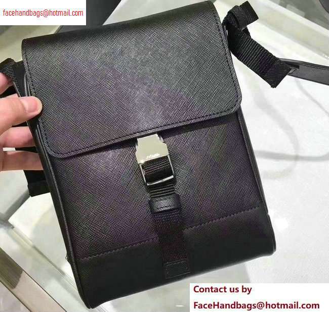 Prada Saffiano Leather Shoulder Bag 2VD019 Black 2020