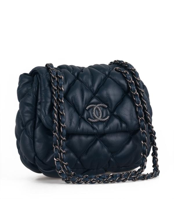 Chanel 35834 Quilted Flap Lambskin Leather Bag