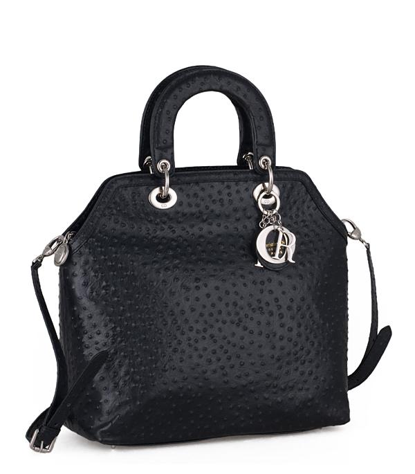 Christian Dior 44571 Granville Ostrich Leather Bag