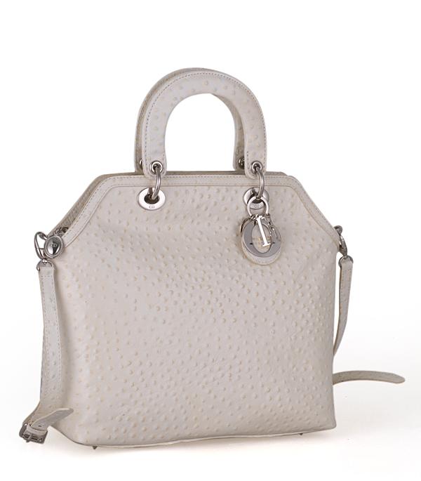 Christian Dior 44571 Granville Ostrich Leather Bag