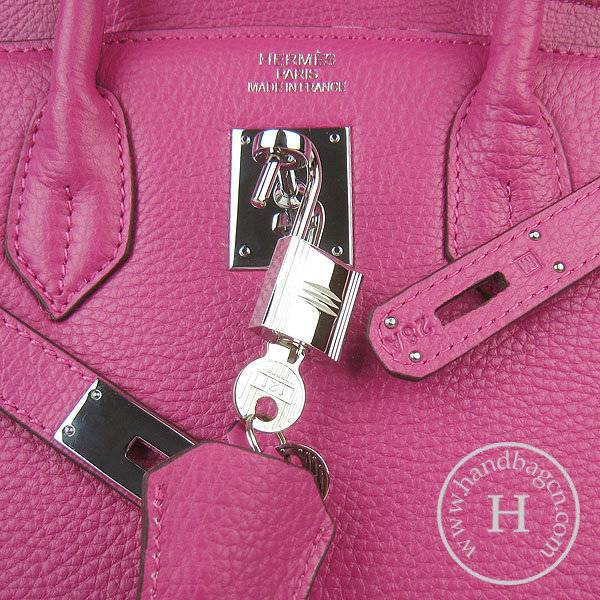 Hermes Birkin 30cm 6088 Peach Red Calfskin Leather With Silver Hardware - Click Image to Close