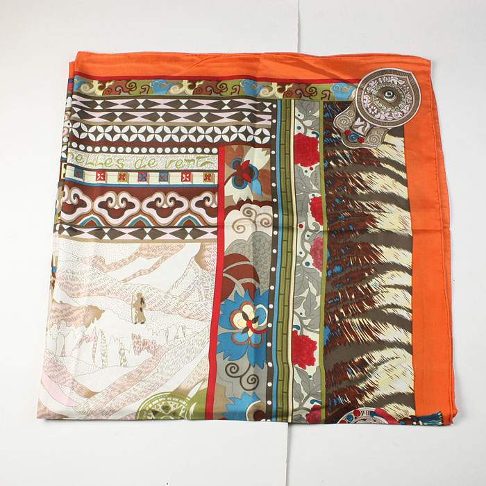 Hermes 100% silk scarf 130 x 130 -hermes scarf 2012222