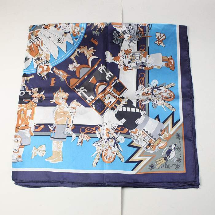 Hermes 100% silk scarf 130 x 130 -hermes scarf 2012225