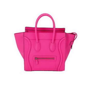 Celine Luggage Mini 30cm Boston Bag 98169 Rosy Calf Leather