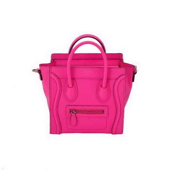 Celine Luggage Bag Nano 20cm - 98168 Rosy Calf Leather