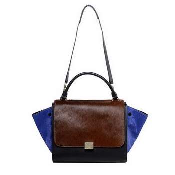 Celine Stamped Trapeze Bags - 3342 Brown and Black