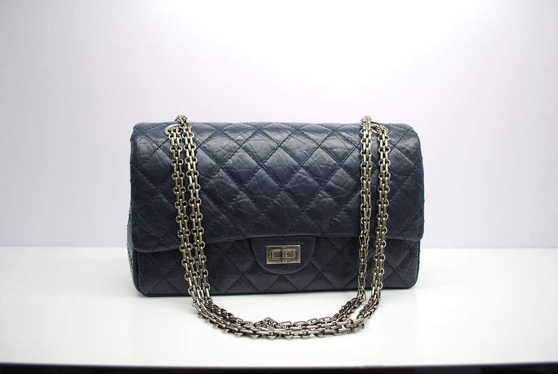 2012 New Arrival Chanel Reissue 2.55 Mademoiselle Lock 30173 Dark Blue