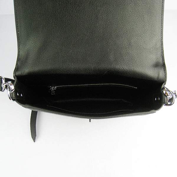Hermes Togo Leather Messenger Bag - 8079 Black