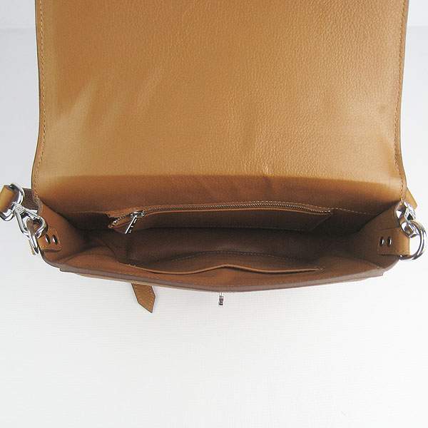 Hermes Togo Leather Messenger Bag - 8079 Coffee
