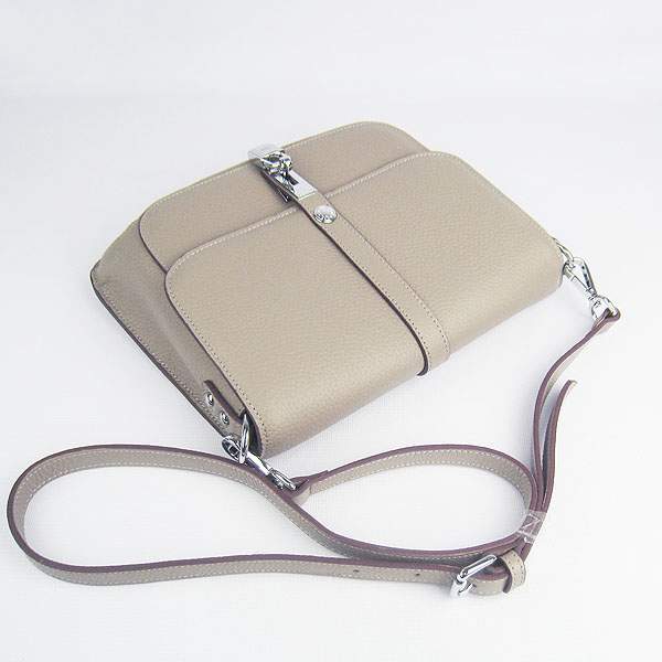 Hermes Togo Leather Messenger Bag - 8079 Green