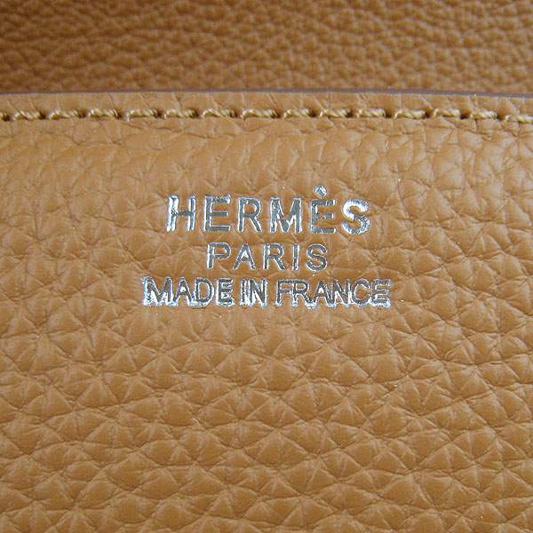 Hermes Togo Leather Messenger Bag - 8082 Coffee - Click Image to Close