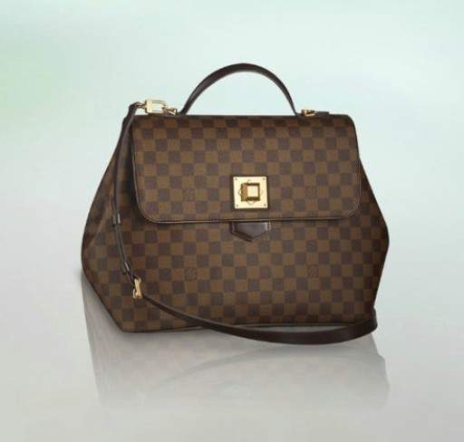 Louis Vuitton Damier Canvas Bergamo GM Shoulde Bag Brown N41169