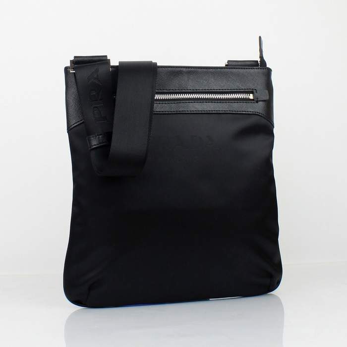 Prada Vela Fabric Messenger Bag BT0221 Black