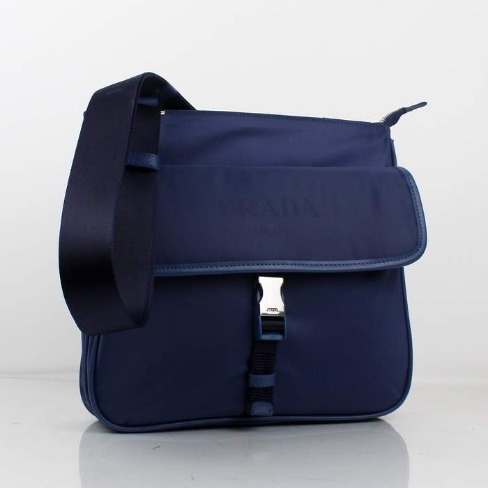 Prada Vela Fabric Messenger Bag BT0269 Blue