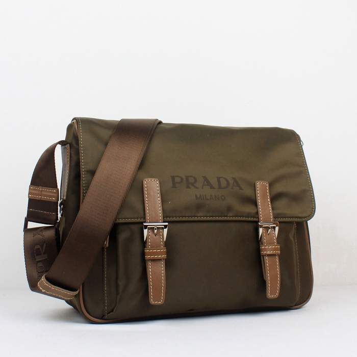 Prada Vela Flap Bag BT6671 Brown