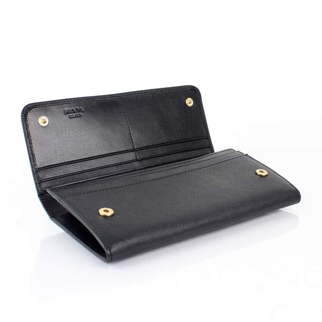 2013 Prada Real Leather Wallet - Prada IM1132A Black