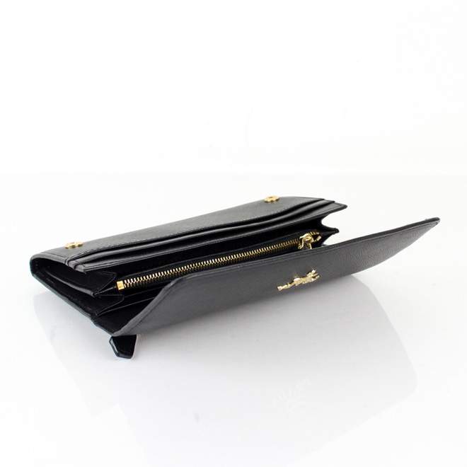 2013 Prada Real Leather Wallet - Prada IM1132B Black