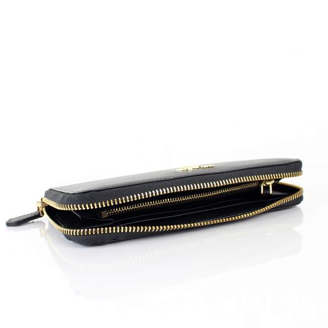 2013 Prada Real Leather Wallet - Prada M0506A Black