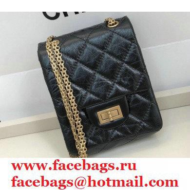 Chanel Original Calfskin 2.55 Reissue Phone Bag AS1326 Black 2020