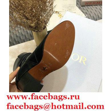 Dior Heel 7cm Calfskin Empreinte Ankle Boots Black 2020 - Click Image to Close