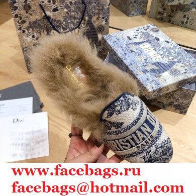 Dior Shearling Fur Slippers 02 2020