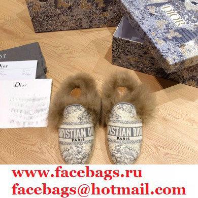 Dior Shearling Fur Slippers 04 2020 - Click Image to Close