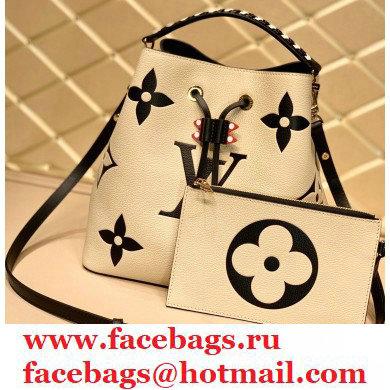 Louis Vuitton LV Crafty NeoNoe MM Bucket Bag Braided Top Handle M56889 Creme 2020