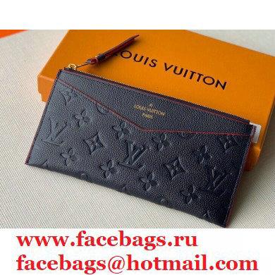 Louis Vuitton Monogram Empreinte Pochette Melanie BB Pouch Clutch Bag M68713 Marine Rouge 2020