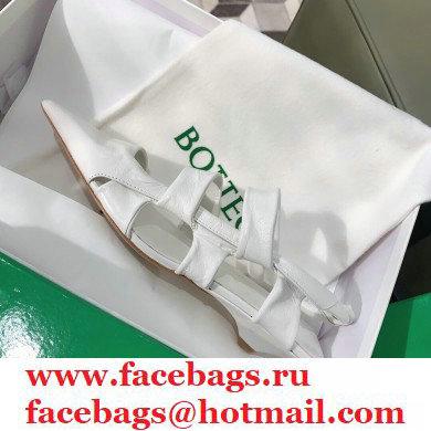 Bottega Veneta Heel 3cm BV POINT Slingback Shoes White 2020 - Click Image to Close