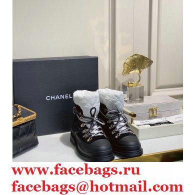 Chanel Coco Cocoon cc logo lace up boots white 2020