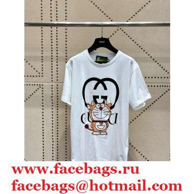 Doraemon x Gucci oversize T-shirt 616036 WHITE 2021
